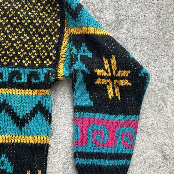 Vintage Reference Point by Dray Sweated Womens Small Knit Abstract Geometric - Picture 7 of 10